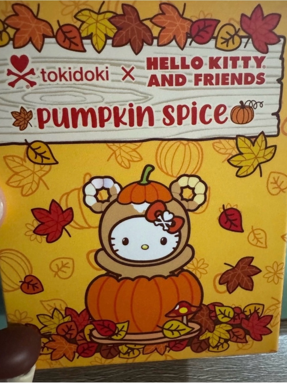 tokidoki x Hello Kitty Pumpkin Spice Fall Party Povhaco Figure